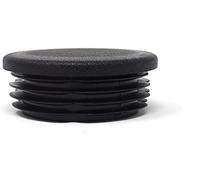 Design61 4 tappi lamellari per tubi tondi, diametro 50-52 mm, colore nero