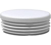 Design61 4 tappi lamellari per tubi tondi, diametro 60 - 62 mm, colore bianco