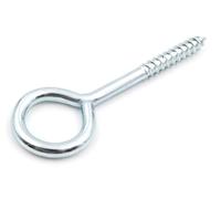 Design61 4 viti ad anello da 91 x 30 mm, con filettatura in legno, gancio a vite zincato per parete e soffitto, ganci per il fissaggio di corde, catene, piante lampade