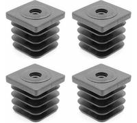 Design61 4x Gewindestopfen Justierstopfen Kunststoffgewinde 50x50 MM 2,5 -3 M8