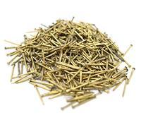 Design61 Chiodi a testa tonda 1,0 x 15 mm ferro ottone 50 g circa 480 pezzi