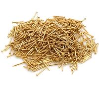 Design61 Chiodi a testa tonda 1,4 x 25 mm, ferro ottonato, 100 g, circa 300 pezzi