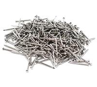 Design61 Chiodi a testa tonda in ottone nichelato, 1,4 x 20 mm, 100 g (circa 370 pezzi)