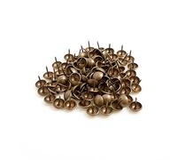 Design61, chiodi ornamentali, 100 pz. chiodi da tappezziere, per arredi, 16 x 14 mm, stile retrò, ottone antico