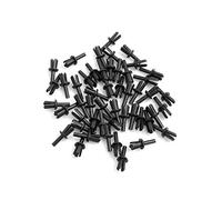 Design61 Rivetti di fissaggio clip 50 pezzi in Nero 6 mm Foro