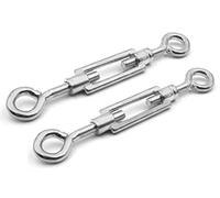 Design61 Set di 2 tenditori M8 x 70 mm, tenditore occhiello/occhiello, per recinzioni di filo metallico, corde per tende da sole