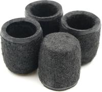Design61 Set di 4 feltrini Ø 14 mm, scorrevoli silenziosi e protezione del pavimento, in feltro PET per sedie tubolari, parquet e laminato