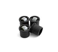 Design61 Set di 4 rotelle scorrevoli per mobili, per gambe rotonde, per tubi di diametro 28 mm, da inserire