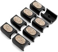 Design61 Set di 8 feltrini per sedia a sdraio con diametro di 20-22 mm, con superficie di scorrimento in feltro che assorbe il rumore