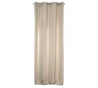 Design91 Eurofirany Adore Tenda Semitrasparente con Occhielli - 1 unità, Moderna Tenda per Finestra, per Camera da Letto, Soggiorno, Cucina, 140 g m², 140x250 cm, Cappuccino