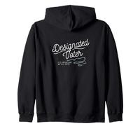 Designated Voter Democracy Voting Gift for Registered Voters Felpa con Cappuccio