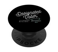 Designated Voter Democracy Voting Gift For Registered Voters PopSockets PopGrip Adesivo