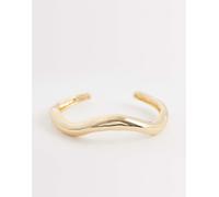DesignB London - Bracciale rigido dorato stile fuso-Oro No Size