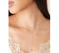 DesignB London - Collana a Y dorata con pendente in cristallo-Oro No Size