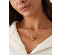 DesignB London - Collana dorata con ciondolo a nodo-Oro No Size