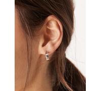 DesignB London - Orecchini a cerchio avvolgenti classici color argento No Size
