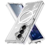 Designed for Samsung Galaxy Z Fold 7 Case Magnetic Compatible with Magsafe for Fold 7 Full Body Protective Phone Case Cover for Z Fold 7 2025 - Clear
