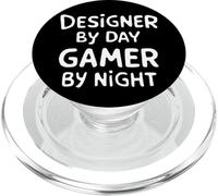 Designer by Day Gamer by Night PopSockets PopGrip per MagSafe