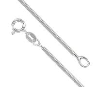 Designer Inspirations Boutique Collana a catena a serpente in argento Sterling 925 da 0,8/1,0/1,1/1,25/1,4 mm, rotonda/quadrata, taglio a diamante, per donne e uomini, unisex, 40, 45, 50, 50, 50, 60