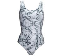 Designer Monocromatico per Anni Granito Marmo Stampato Moda Costume Intero Body