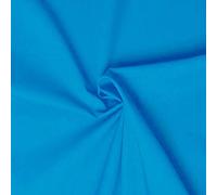 designers-factory - Tessuto 100% cotone popeline - Venduto al pezzo - Stoffe di cotone tinta unita - stoffa al metro 100% cotone (1m x 1m46 - Turchese)