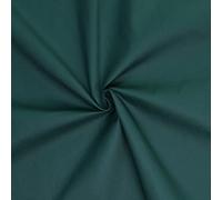 designers-factory - Tessuto 100% cotone popeline - Venduto al pezzo - Stoffe di cotone tinta unita - stoffa al metro 100% cotone (1m x 1m46 - Verde bottiglia)