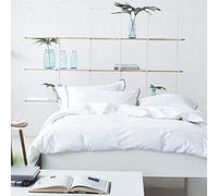 Designers Guild - Astor - Copripiumino Matrimoniale in percalle di cotone, Percalle di cotone, grigio, 240 x 260 cm