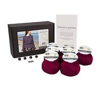 DesignEtte 3X-Large 100 per Cento Cotone Egiziano Maglia Kit Lanterne Cinesi, Rosso Scuro