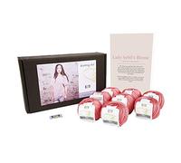 Designette Danimarca, 50 g/mq, 127 m 400 g, 100/Designette Mini Cottonette Percent Cotone Egiziano Mercerizzato Lady Sybil-Camicetta -Kit per Lavoro a Maglia, Colore: Blu Baby 2_Parent Rose 940