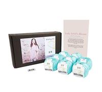 Designette Danimarca, 50 g/mq, 127 m, 500 g XL Designette Mini Cottonette/100 Percent cotone egiziano mercerizzato Lady Sybil-Camicetta "-Kit per lavoro a maglia, colore: blu Baby 2_parent Bubblegum Blue 60