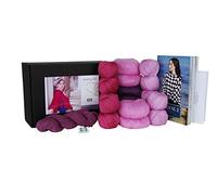 DesignEtte - Kit per lavoro a maglia, ragazza sul fuoco, Rosa/Lavanda, 2XL/3XL