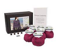 DesignEtte Piccola 100 per Cento Cotone Egiziano Kit Knitting Lanterne Cinesi, Old Dusty Rose