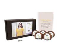 DesignEtte Ragnatela Spider's Web, Kit per Lavoro a Maglia da Donna, 100% Cotone Egiziano, Ciotole e Motivi per Principianti, Confezione da 50 g, 127 m, 5 Strati, Marrone Chiaro, XXL