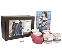 DesignEtte X-Large 100 per Cento Lino Plus 100 per Cento Cotone Egiziano Paesaggio Rurale Knitting Kit, frangola/Old Dusty Rose 975
