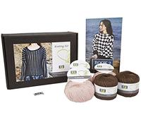 DesignEtte X-Large 100 per Cento Lino Plus 100 per Cento Cotone Egiziano Paesaggio Rurale Knitting Kit, Cotch Albero/Rosa 9320