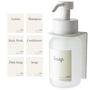 Designfabrik Hamburg Dispenser sapone | Bianco/Satinato | a parete