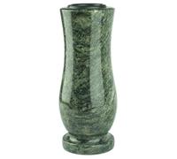 Designgrab - Vaso per sepoltura in vita media, verde oliva lucido, verde oliva con macchie marroni e nere, 25 x 12 cm
