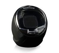 DESIGNHÜTTE® Caricatore per orologi Optimus 2.0, nero per 1 orologio automatico con illuminazione a LED