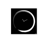 dESIGNoBJECT Orologio in Metallo Nero Opaco Design Moderno Stile Orientale Zen