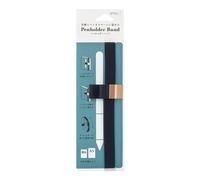 DESIGNPHIL - Cinturino portapenne Midori a forma di libro, per B6-A5, blu navy, classico