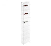 DesignPlex Bacheca/Vetrina in plexiglass trasparente scala 1:43 a 10 ripiani - Misure totali: 16x8x h83 cm