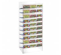 DesignPlex Espositore gratta e Vinci da banco in plexiglass Trasparente a 30 Scomparti Misure: 33 x 29 x H67 cm