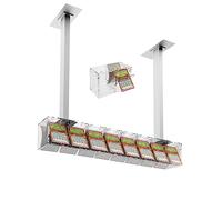DesignPlex Espositore gratta e vinci da soffitto in plexiglass trasparente a 8 contenitori munito di sportellino frontale lato rivenditore - Misure monoblocco: 97x17x H15 cm