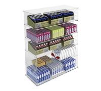 DesignPlex Espositore Porta accendini in plexiglass Trasparente a 5 Ripiani - Misure: 45 x 20 x H58 cm