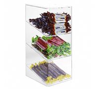 DesignPlex Porta caramelle confezionate in plexiglass trasparente a 3 ripiani Misure: 15x18x H37 cm