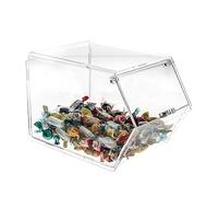 E-001 PC Porta caramelle in plexiglass trasp. con sportello - 16 x 25 x H17