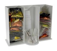 DesignPlex Porta cialde e bustine per caffè realizzato in plexiglass colorato e trasparente - Misure: 35 x 17 x H27 cm