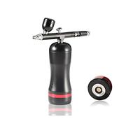 Designs Airbrush Compressor Auto Start and Stop Function Sostituire con la penna della pistola a doppia azione batteria Soffiaggio comodo(Part B Black)