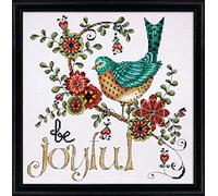 DesignWorks Ink Heartfelt Be Joyful Punta croce Stitch Kit-10"X10" 14 Count