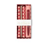 Designworks Ink Set penna e astuccio | Penna a inchiostro nero | Pinwheel Pink